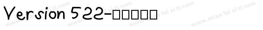 Version 522字体转换